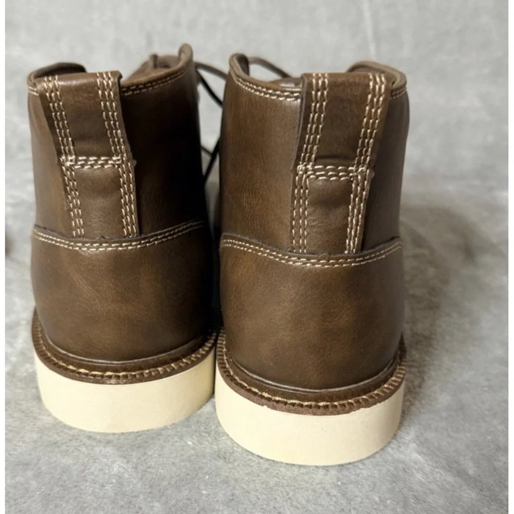 Buffalo David Bitton Men's Metcalf Boots SZ 12 Brown‎ Faux Leather